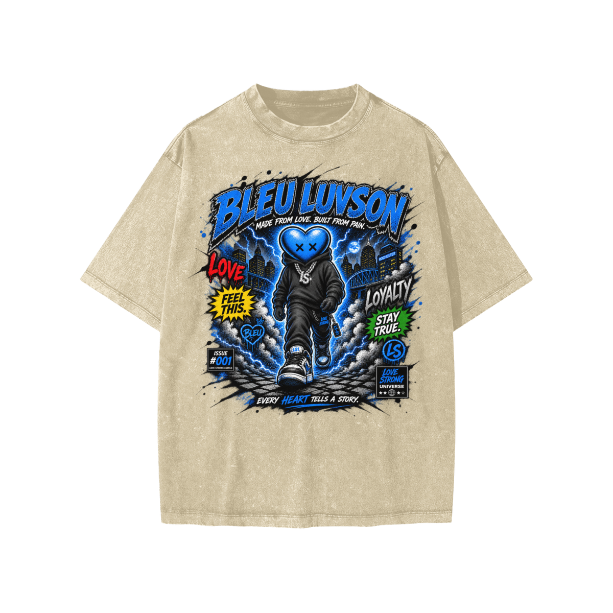 Bleu adventures Snow Washed Kids' T-Shirt