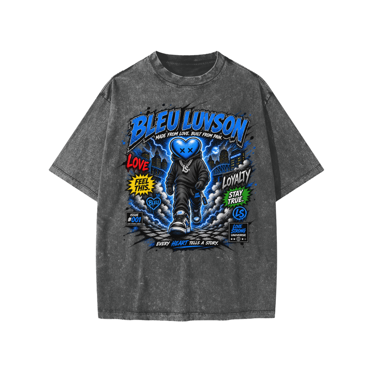 Bleu adventures Snow Washed Kids' T-Shirt
