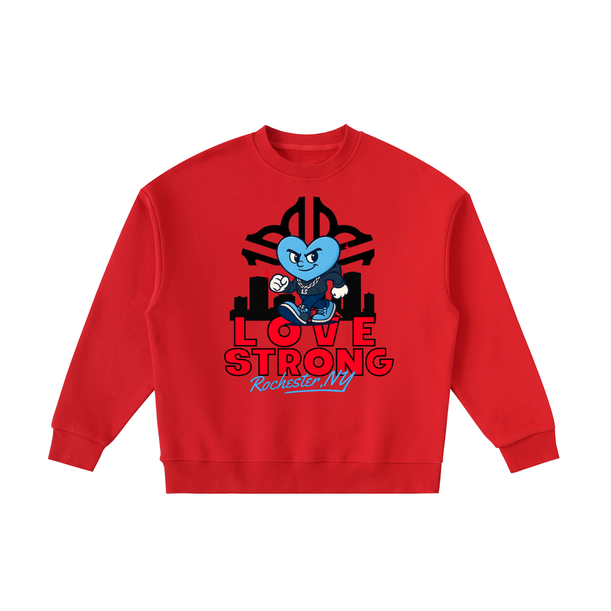 City "ROC" Essential Fleece Kids' Crewneck Sweatshirt