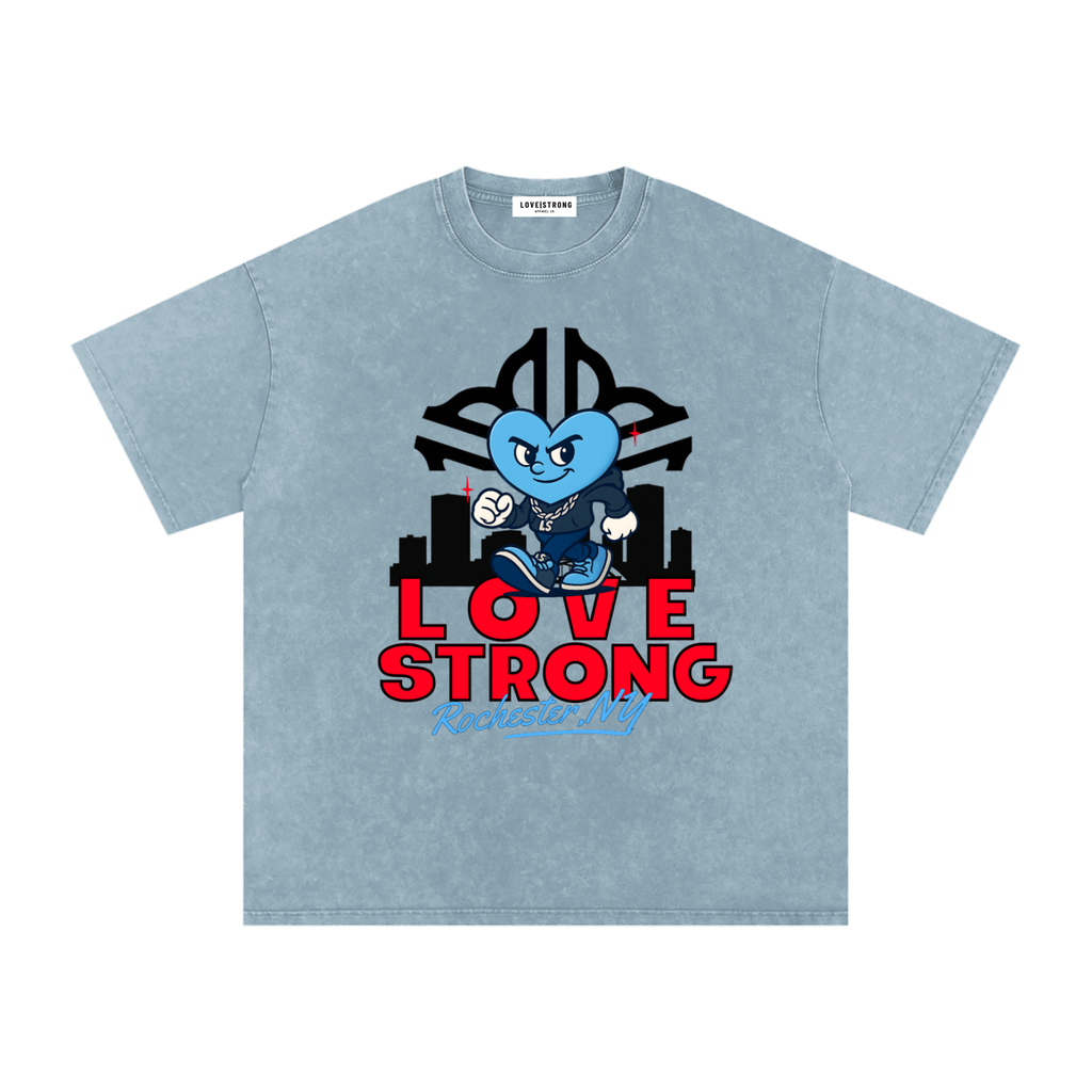 City Roc Snow Washed Oversized Cotton T-Shirt