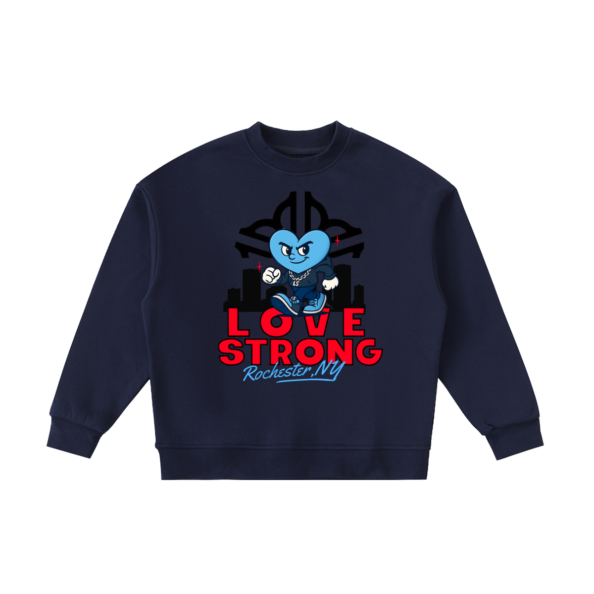 City "ROC" Essential Fleece Kids' Crewneck Sweatshirt