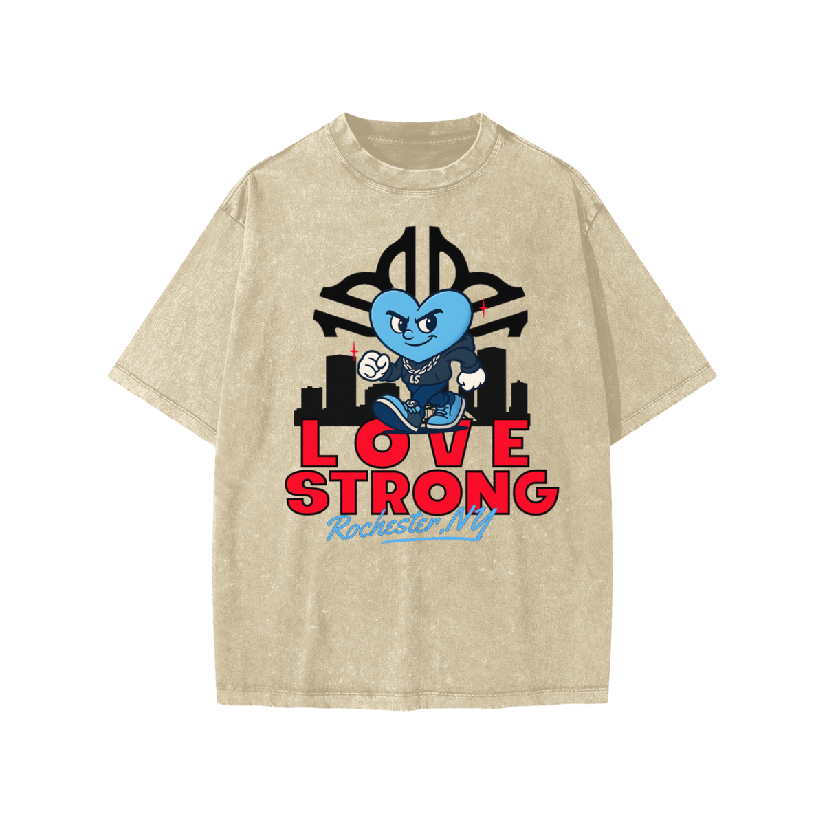 "City ROC" Snow Washed Kids Tee