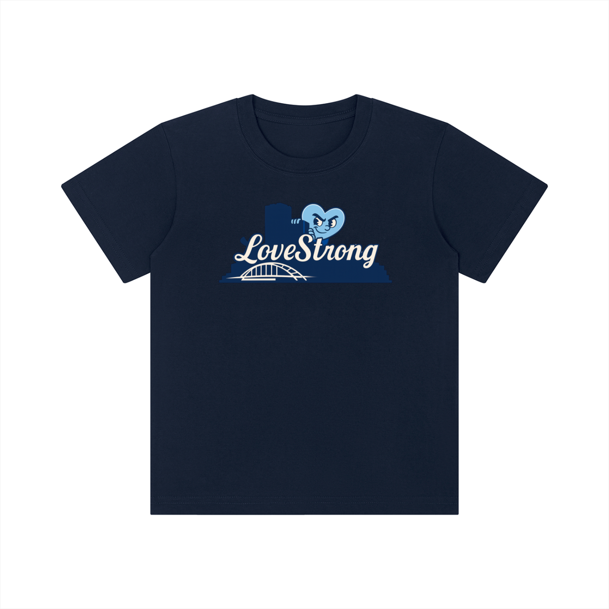 Bleu skyline - Kid's Crewneck Short Sleeve T-Shirt