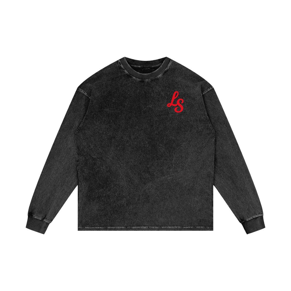 Love what you do - Acid Wash Oversize Long Sleeve T-Shirt