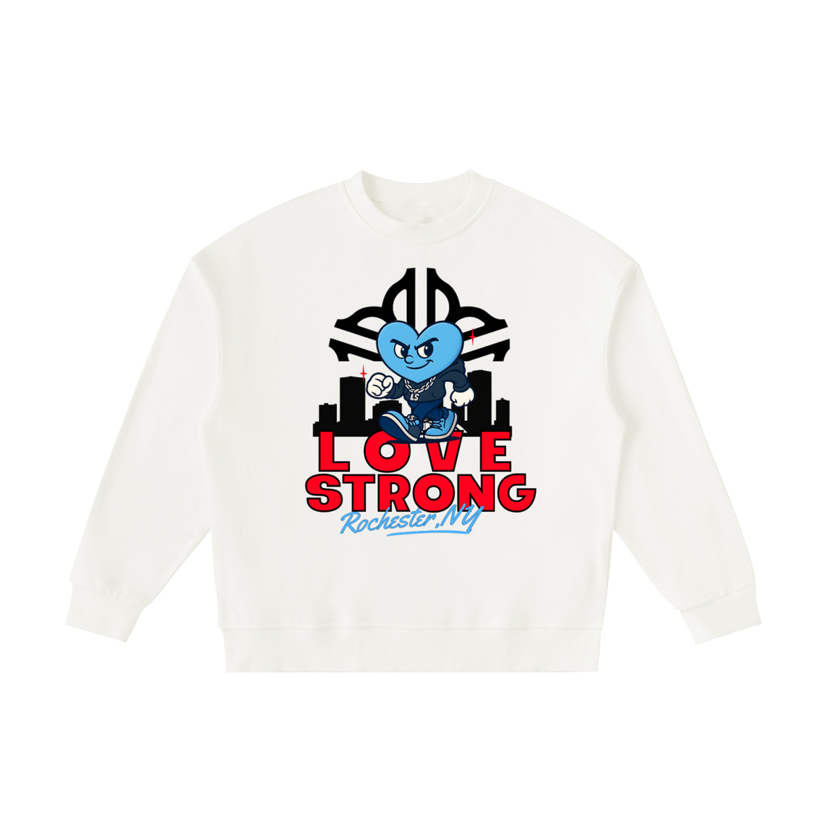 City "ROC" Essential Fleece Kids' Crewneck Sweatshirt