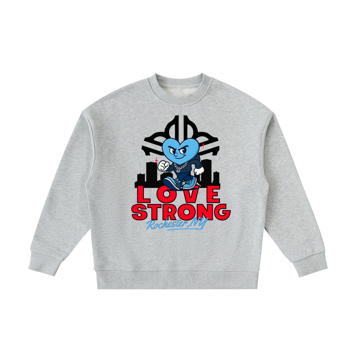City "ROC" Essential Fleece Kids' Crewneck Sweatshirt