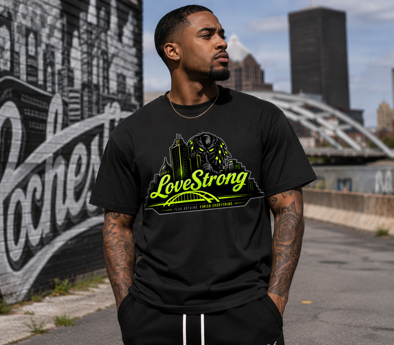 Lovestrong X Predators Heavyweight Tee