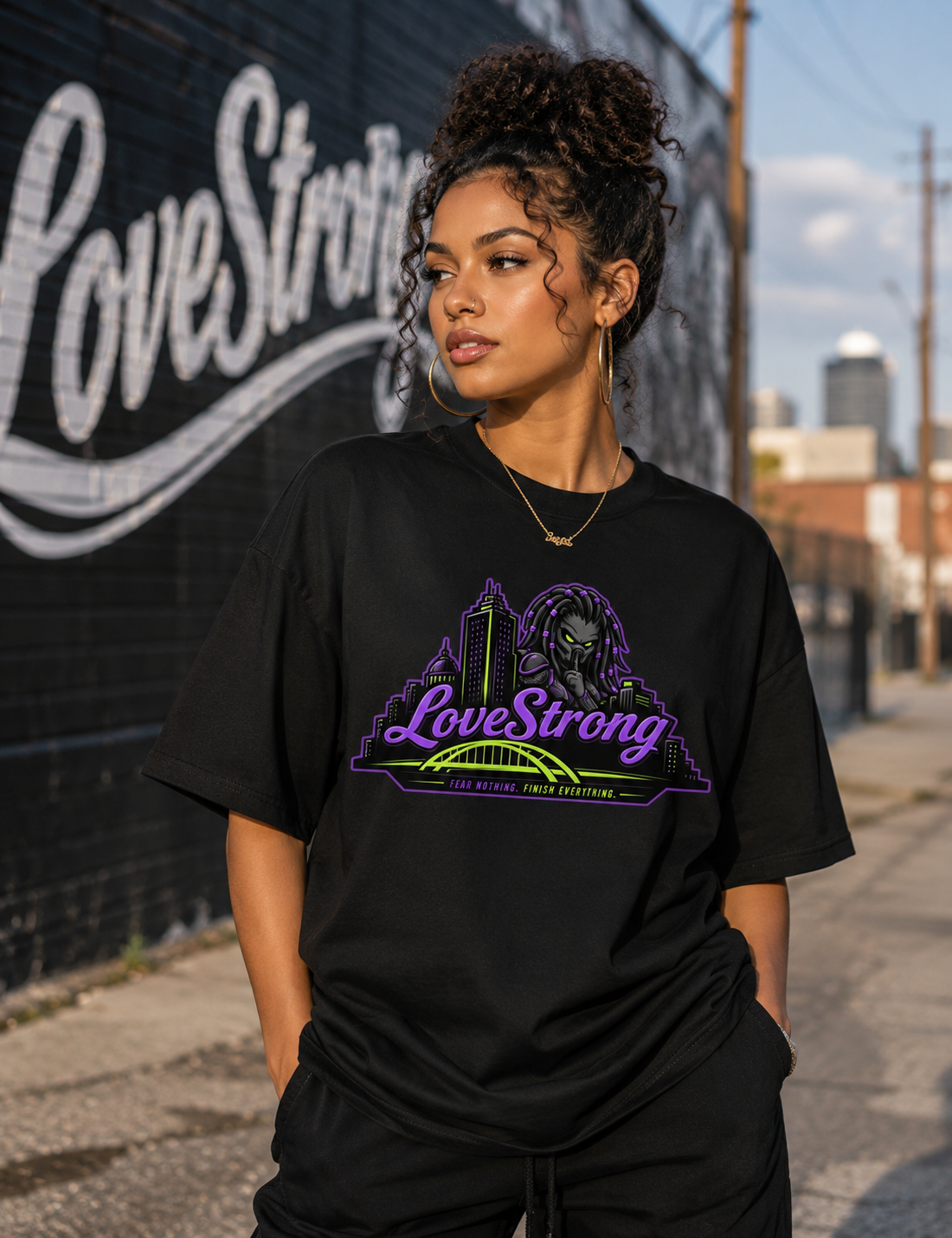Lovestrong X Predators Heavyweight Tee