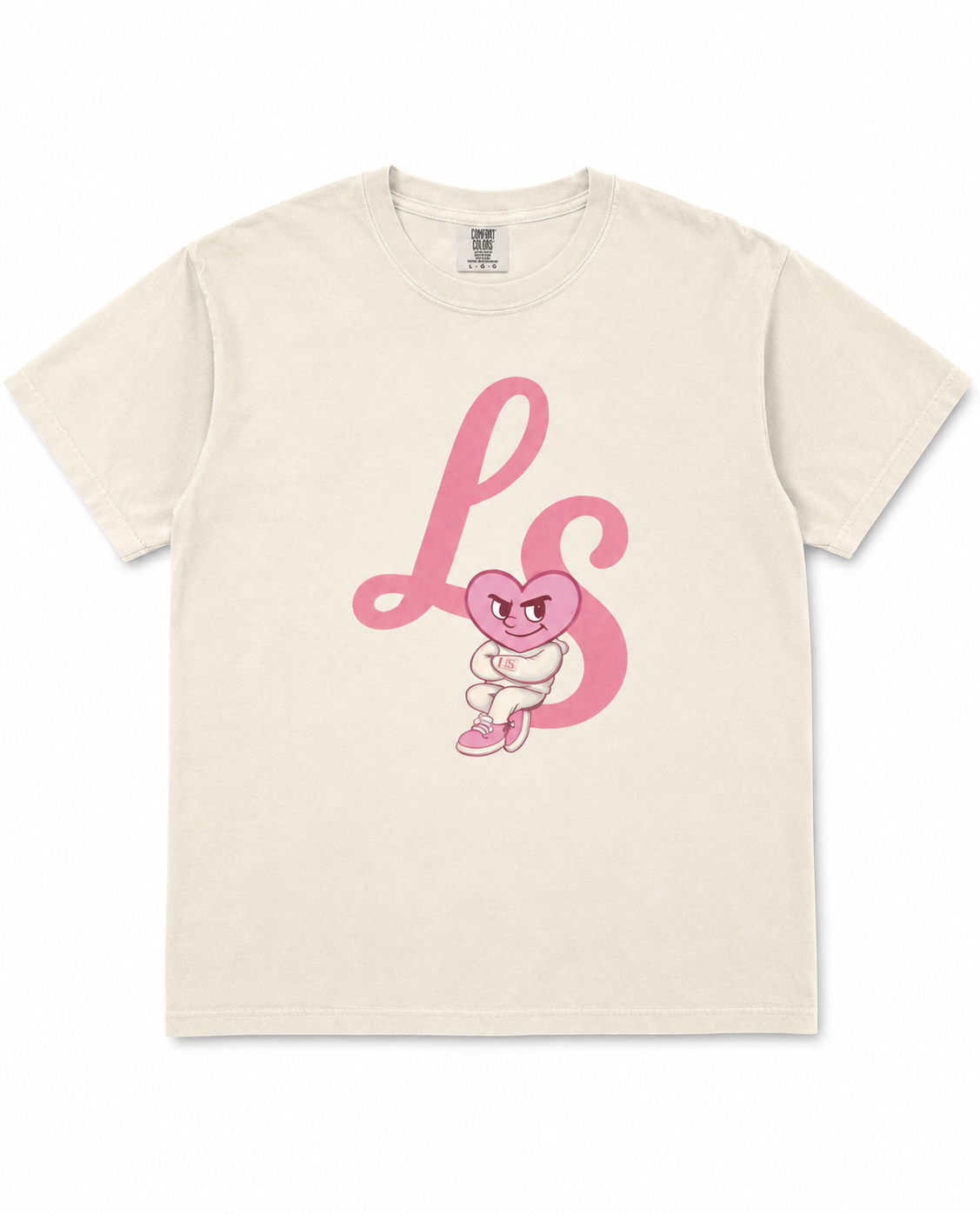 Founders Tee - Pink/Ivory
