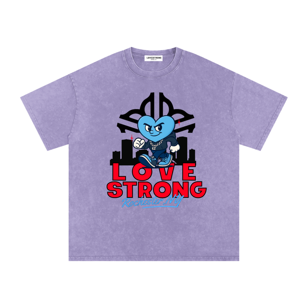 City Roc Snow Washed Oversized Cotton T-Shirt
