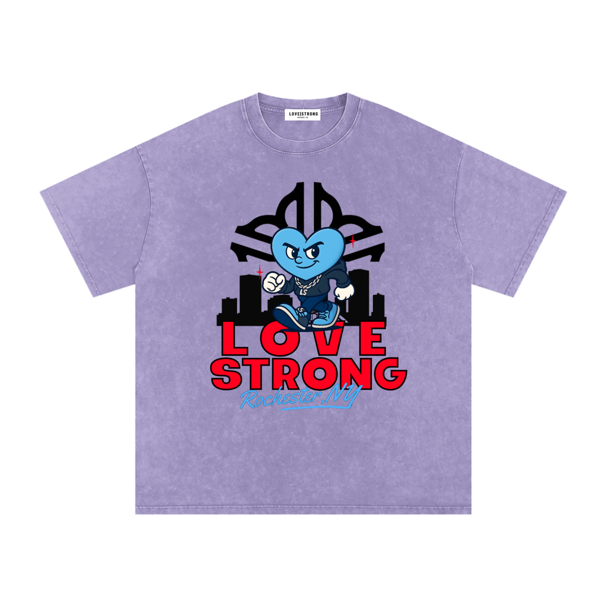 City Roc Snow Washed Oversized Cotton T-Shirt